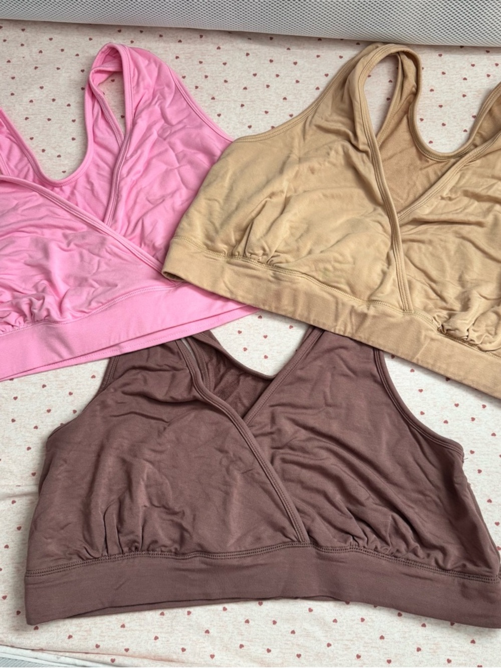 3 for 30!!!Kindred Bravely Wireless Nursing Bras - Pink, Beige, Brown (3 Pack)